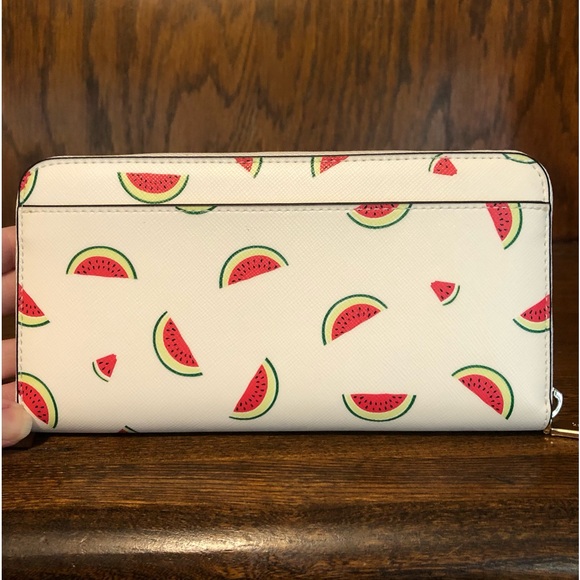 NWT-Kate Spade-SET-Staci-Watermelon Party-Medium Satchel & Large Zip Wallet-$628 - Picture 13 of 16